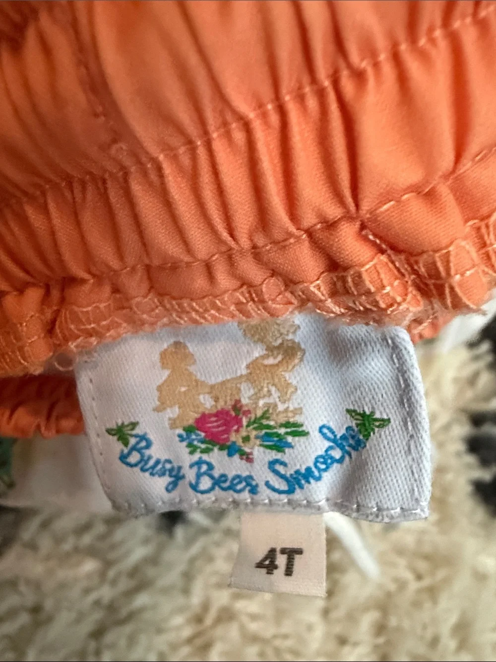 Smocked swim trunks & rash guard set